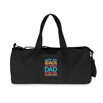 Insurance Agent Dad More Claim-Azing Funny - Recycled Canvas Sports Bag by Stanley/Stella - black - Front