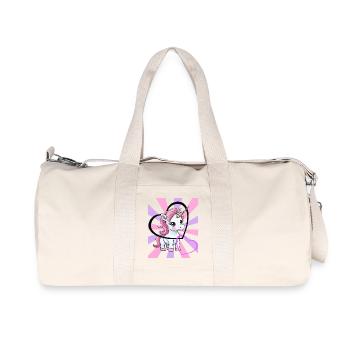 Licorne Saint-Valentin Coeur Teen Cheval Enfants Coeurs - Sac de sport en toile recyclée Stanley/Stella - blanc naturel - Devant