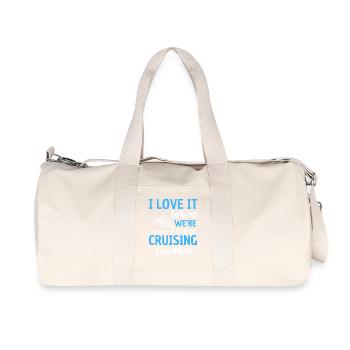 Funny Cruise Saying Design - Recycled Canvas Sports Bag by Stanley/Stella - natural - Front