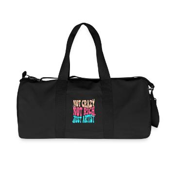 Artist Painter Graphic Not Crazy Rich Just Artist - Recycelte Canvas-Sporttasche von Stanley/Stella - Schwarz - Vorne