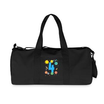 Space adventure for little explorers - Recycled Canvas Sports Bag by Stanley/Stella - black - Front
