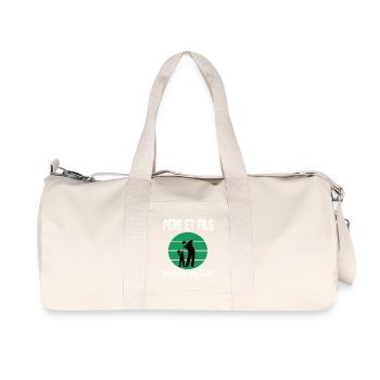 père et fils papa dab saint étienne supporter - Sac de sport en toile recyclée Stanley/Stella - blanc naturel - Devant