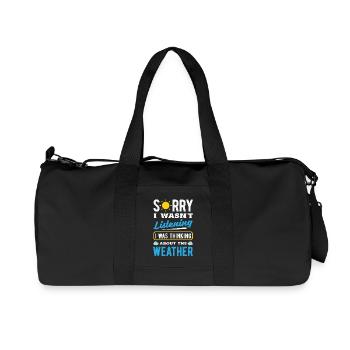 Météorologie amusante Passionnés de météo - Sac de sport en toile recyclée Stanley/Stella - noir - Devant