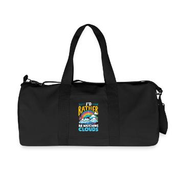 Météorologie amusante Passionnés de météo - Sac de sport en toile recyclée Stanley/Stella - noir - Devant