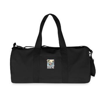 Drôle de canard photo de canard - Sac de sport en toile recyclée Stanley/Stella - noir - Devant