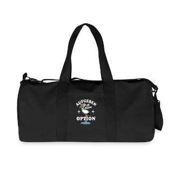 Frosch und Storch - Aufgeben ist keine Option - Recycelte Canvas-Sporttasche von Stanley/Stella - Schwarz - Vorne