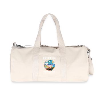 Bitcoin - Recycled Canvas Sports Bag by Stanley/Stella - natural - Front