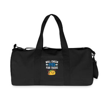Augenarzt Optik Optiker - Recycelte Canvas-Sporttasche von Stanley/Stella - Schwarz - Vorne