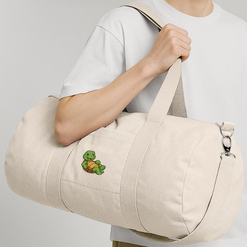 Chill Toad Turtle - Funny Turtle Recycled Canvas Sports Bag by Stanley/Stella