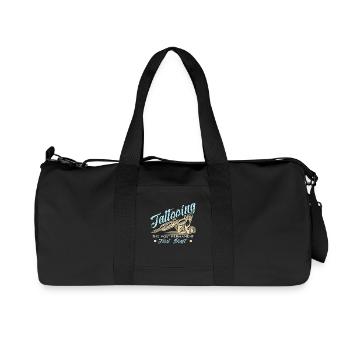 Tattoo Artist Tattooing The Most Tattoo Enthusiast - Recycled Canvas Sports Bag by Stanley/Stella - black - Front
