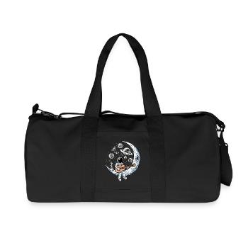 Astronaut Playing Guitar - Recycelte Canvas-Sporttasche von Stanley/Stella - Schwarz - Vorne