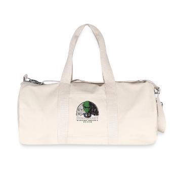 Alien Conspiracy Theory Design - Recycled Canvas Sports Bag by Stanley/Stella - natural - Front