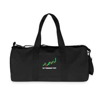 Is it monday yet? Stock Market Exchange Trader - Recycled Canvas Sports Bag by Stanley/Stella - black - Front
