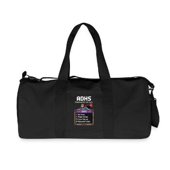 TDAH Superpower - Chemise de héros Side-Quest - Sac de sport en toile recyclée Stanley/Stella - noir - Devant