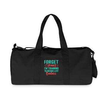Fitness Motivation Bodybuilder Fit Badass - Recycled Canvas Sports Bag by Stanley/Stella - black - Front