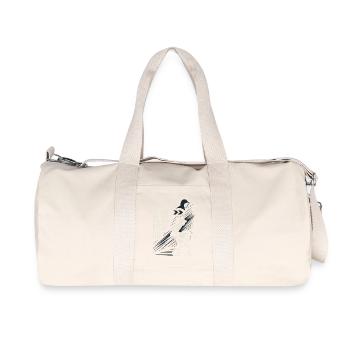 Kinderzimmervater Vaterschaft Pride - Recycelte Canvas-Sporttasche von Stanley/Stella - Naturweiß - Vorne