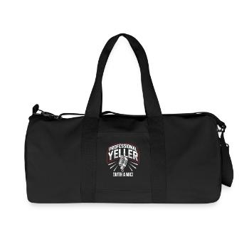 Funny Sports Ansager - Recycelte Canvas-Sporttasche von Stanley/Stella - Schwarz - Vorne