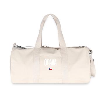 Opava, Czech Republic - Recycled Canvas Sports Bag by Stanley/Stella - natural - Front