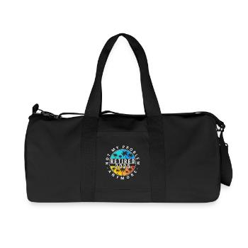 Retired 2025 Palm Sunset Design - Recycled Canvas Sports Bag by Stanley/Stella - black - Front