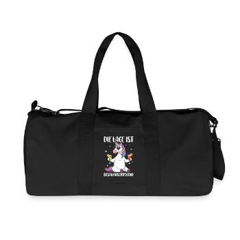 The situation is drunkenness - Recycled Canvas Sports Bag by Stanley/Stella - black - Front