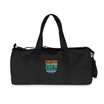 Cousin Crew - Recycelte Canvas-Sporttasche von Stanley/Stella - Schwarz - Vorne