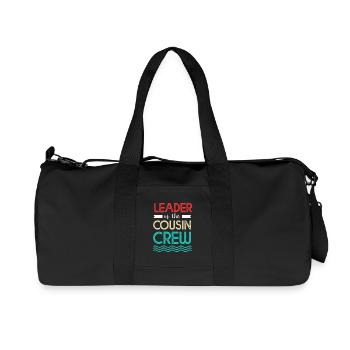 Cousin Crew - Recycelte Canvas-Sporttasche von Stanley/Stella - Schwarz - Vorne