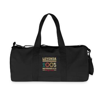 20 Jahre 2005 Vintage Geburtstagsgeschenk - Recycelte Canvas-Sporttasche von Stanley/Stella - Schwarz - Vorne