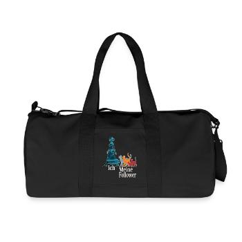 Moi et mes abonnés – Cat Humor Design - Sac de sport en toile recyclée Stanley/Stella - noir - Devant