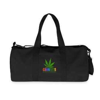 CannABIs Abi durchgezogen - Abitur - Spruch - Recycelte Canvas-Sporttasche von Stanley/Stella - Schwarz - Vorne