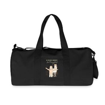 I'm ready for pony happiness Horse Girl - Recycled Canvas Sports Bag by Stanley/Stella - black - Front