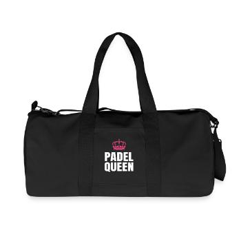 Reine du padel - Sac de sport en toile recyclée Stanley/Stella - noir - Devant
