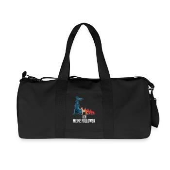 Ich & meine Follower – Hundehumor Design - Recycelte Canvas-Sporttasche von Stanley/Stella - Schwarz - Vorne