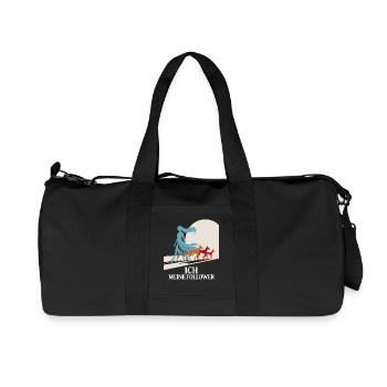 Ich & meine Follower – Hundehumor Design - Recycelte Canvas-Sporttasche von Stanley/Stella - Schwarz - Vorne