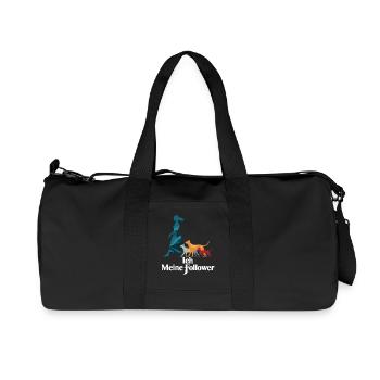 Ich & meine Follower – Hundehumor Design - Recycelte Canvas-Sporttasche von Stanley/Stella - Schwarz - Vorne