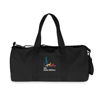 Ich & meine Follower – Hundehumor Design - Recycelte Canvas-Sporttasche von Stanley/Stella - Schwarz - Vorne