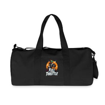 Moto de motocross Full Throttle Bear - Sac de sport en toile recyclée Stanley/Stella - noir - Devant
