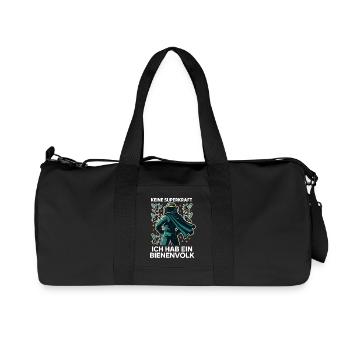 No superpower I have a bee colony Bees - Recycled Canvas Sports Bag by Stanley/Stella - black - Front