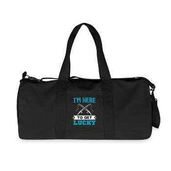 Drôle de pêcheur à la ligne disant la Saint-Patrick - Sac de sport en toile recyclée Stanley/Stella - noir - Devant