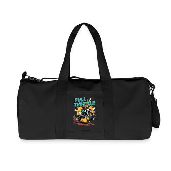 Moto de motocross Full Throttle Bear - Sac de sport en toile recyclée Stanley/Stella - noir - Devant