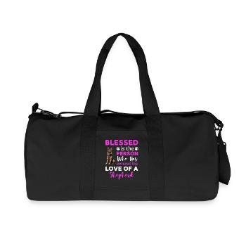 German Shepherd Motif - Recycled Canvas Sports Bag by Stanley/Stella - black - Front