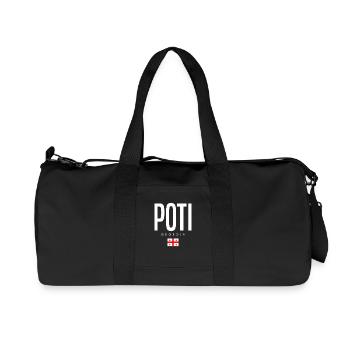 Poti, Géorgie - Sac de sport en toile recyclée Stanley/Stella - noir - Devant