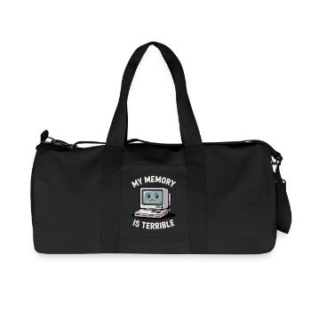 My Memory Is Terrible Funny Computer Funny Coding - Recycled Canvas Sports Bag by Stanley/Stella - black - Front