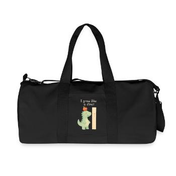 I'm growing like a dino T-rex nursery - Recycled Canvas Sports Bag by Stanley/Stella - black - Front