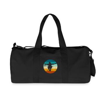 Parkour Jump - Design urbain dynamique - Sac de sport en toile recyclée Stanley/Stella - noir - Devant