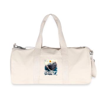 Hungriger Moment - Recycelte Canvas-Sporttasche von Stanley/Stella - Naturweiß - Vorne