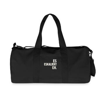 Es eskaliert eh – Spruchshirt für jeden Anlass - Recycelte Canvas-Sporttasche von Stanley/Stella - Schwarz - Vorne