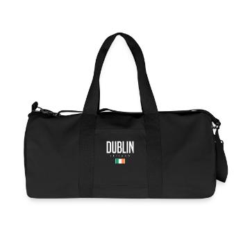 Dublin Irland - Recycelte Canvas-Sporttasche von Stanley/Stella - Schwarz - Vorne