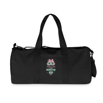 Kawaii Horror Creepy Cute Pastel Goth Sweet Spooky - Recycled Canvas Sports Bag by Stanley/Stella - black - Front