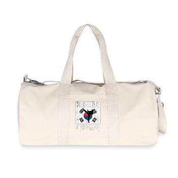 Hapkido Korean Martial Art - Recycelte Canvas-Sporttasche von Stanley/Stella - Naturweiß - Vorne