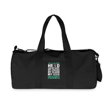 EDS Ehlers-Danlos-Syndrom HSD - Recycelte Canvas-Sporttasche von Stanley/Stella - Schwarz - Vorne